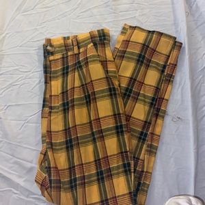 SHEIN high waisted plaid pants